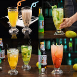 Milkshake & Cocktail Glass Set – 6PCS Premium Glass Cups