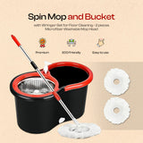 360° Magic Spin Mop – Bigger Size with Metallic Insert