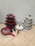 New In – 15pcs DONNOR RELLY Cookware Set (Germany Technology)