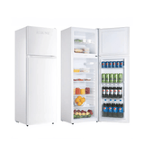 Rebune 225 L Double Door No-Frost Refrigerator – White