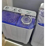 Hisense Twin Tub Top Load Semi-Automatic Washing Machine.