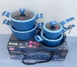 13PC UCCLIFE COOKWARE SET – BLUE | KITCHEN COOKING SET