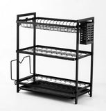 3-Layer Advanced Dish Rack – Black.