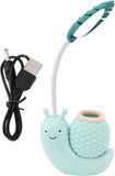 Cartoon Snail LED Kids Reading Lamp – USB Rechargeable Night Light