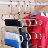 Space-Saving Heavy Stainless Steel Trouser Organizer – Multi-Purpose Hanger