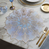 Flowered Table Mats 6-Piece Set – Decorative Dining Table Placemats