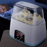 Baby Milk Bottle Sterilizer & Warmer – 6-in-1 Intelligent Thermostat (Blue & Pink)