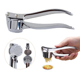 Stainless Steel Garlic Crusher – Kitchen Handheld Press