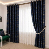3PCS Marble Gold Curtains Set – Elegant Home Décor.