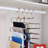 Space-Saving Heavy Stainless Steel Trouser Organizer – Multi-Purpose Hanger