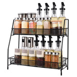 Metal Multipurpose Double-Layer Rack – Bathroom, Spice & Perfume Organizer