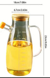 1L High-Quality Glass Oil Pot – Kitchen Oil Dispenser with Pouring Spout