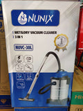 Nunix 30L Vacuum Cleaner – Heavy-Duty Wet & Dry Cleaning Solution.