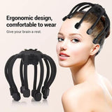 Electric Octopus Claw Head Massager – Wireless Multi-Claw Stress Relief with Bluetooth Music