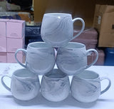 Pot-Like Ceramic Mug Set – 6 Cups