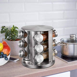 12PCS Rotating Spice Rack Set