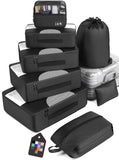 8-Piece Premium Luggage Travel Organizer Set – Oxford Packing Cubes with Double Zippers