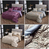 6-Piece Silk Duvet Set – Luxury Bedding Set with Bedsheet & Pillowcases.