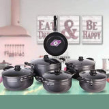 TC 14-Piece Heavy Non-Stick Sufuria Pot & Pan Set