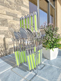24-Piece Cutlery Set – 6 Forks, 6 Spoons, 6 Teaspoons & 6 Butter/Table Knives