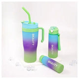 3-in-1 Tan Bei Bear Water Bottle & Cup Set – 2L, 900ml & 300ml Cute Bear Design