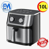 Electromate 10L Air Fryer – Large Capacity for Family Cooking.