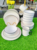 Concise 24-Piece Dinner Set