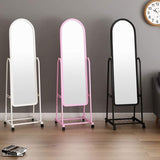 Frameless Dressing Mirror with Wheels – Elegant & Easy to Move