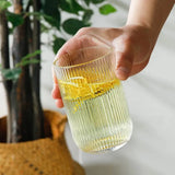 Ribbed Drinking Water/Juice Glass – 440ml