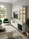 5ft Display Cabinet & 5.5ft TV Stand Set – Modern Living Room Furniture