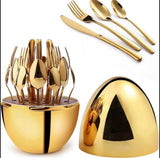 Gold Egg‑Shaped Knife – Stylish & Functional.