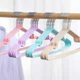 10-Piece Colored Non-Slip Stainless Steel Hangers – 40 cm.
