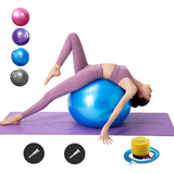 75cm Yoga Exercise Ball, Pregnancy & Therapy Ball – Anti-Burst Non-Slip Fitness Ball with Free Pump