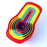 6-in-1 Measuring Cups – Multicoloured Kitchen Measuring Set.