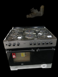 Mika 90×60 Standing Cooker – 4 Gas Burners + 2 Rapid Hot Plates with Electric Oven