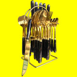 24PCS Stainless Steel Cutlery Set – Premium Dining Essentials