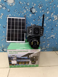 Dual Lens Solar Triple Screens 4G PTZ 360° CCTV Camera