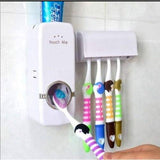 Toothpaste Dispenser & Toothbrush Holder – 5 Slots