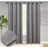 3PCS Marble Gold Curtains Set – Elegant Home Décor.