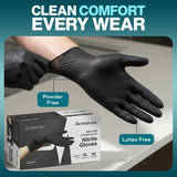 100PCS Disposable Nitrile Gloves – Powder-Free, Waterproof & Allergy-Free