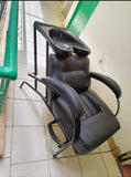 Executive Barber Chair with Sink – Black