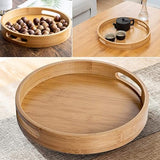 3‑Piece Multi‑Functional Bamboo Food Storage & Serving Trays.