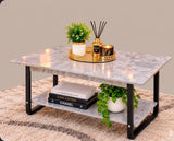 Imported Executive Marble Top Coffee Table