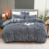 Luxury Fluffy Velvet Duvet Set – 6×7 | 6-Piece Bedding Set