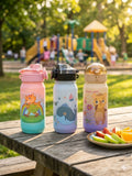 Kids Cartoon Sippy Water Bottle – BPA-Free Reusable Drinking Bottle for Children