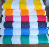 Cabana Striped Beach Towels – 100% Cotton.