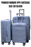 Pioneer Rubber PP Suitcase – Size 28 (Silver)