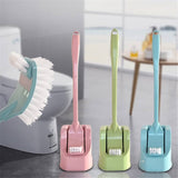 Double-Sided Toilet Brush with Matching Stand