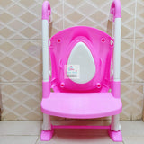 Kids Training Toilet Seat Trainer with Soft PVC Cushion – Pink