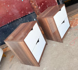 Side Bed Cabinet – Modern Wooden Bedside Table with Storage Drawer
